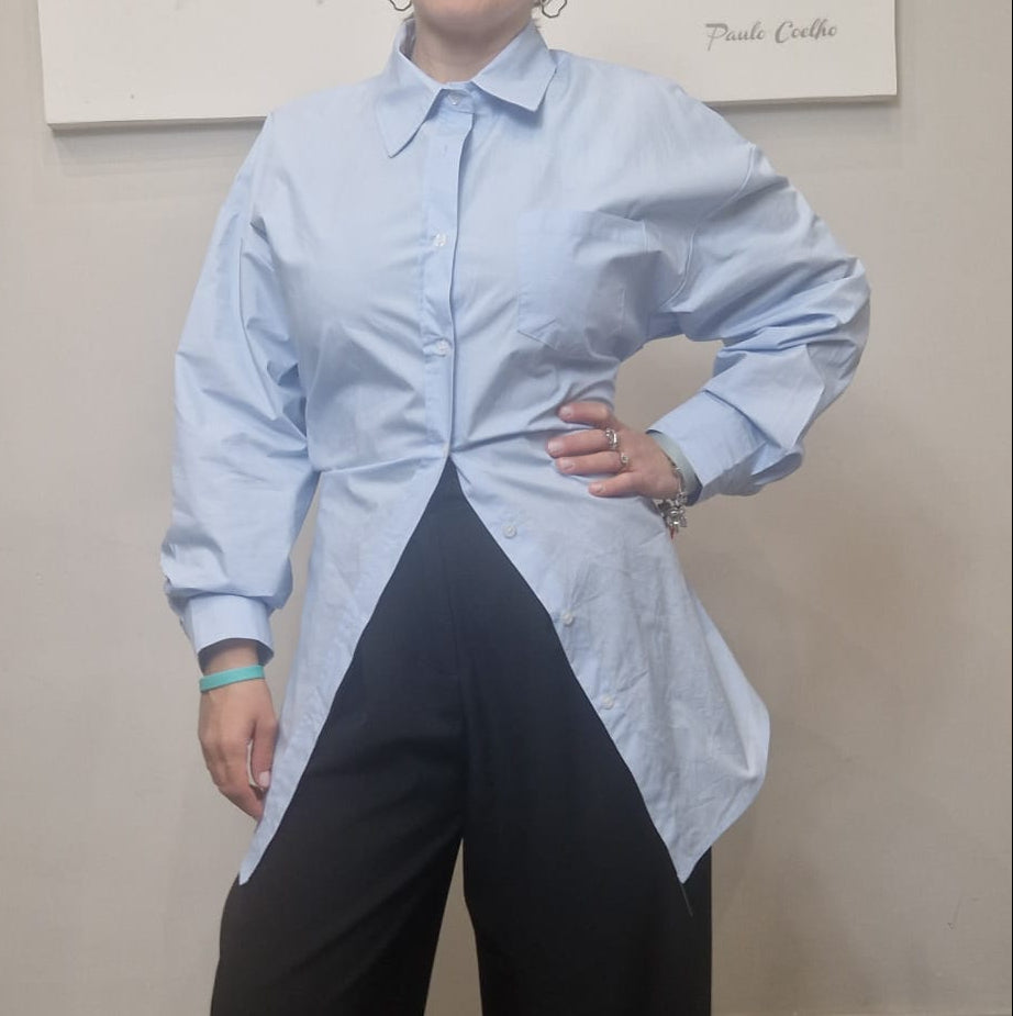 Camicia Over Cinturata