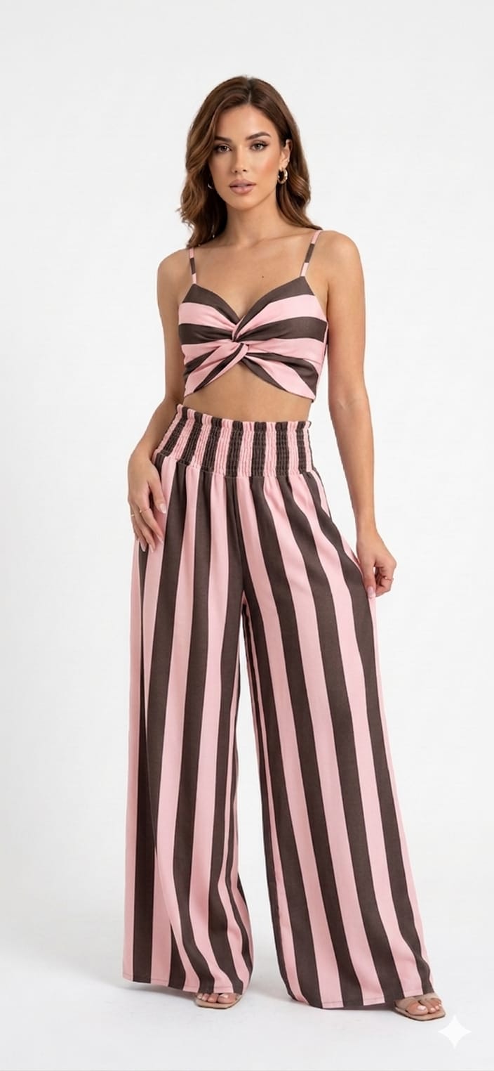 Coordinato a Righe Boho-Chic - vari colori