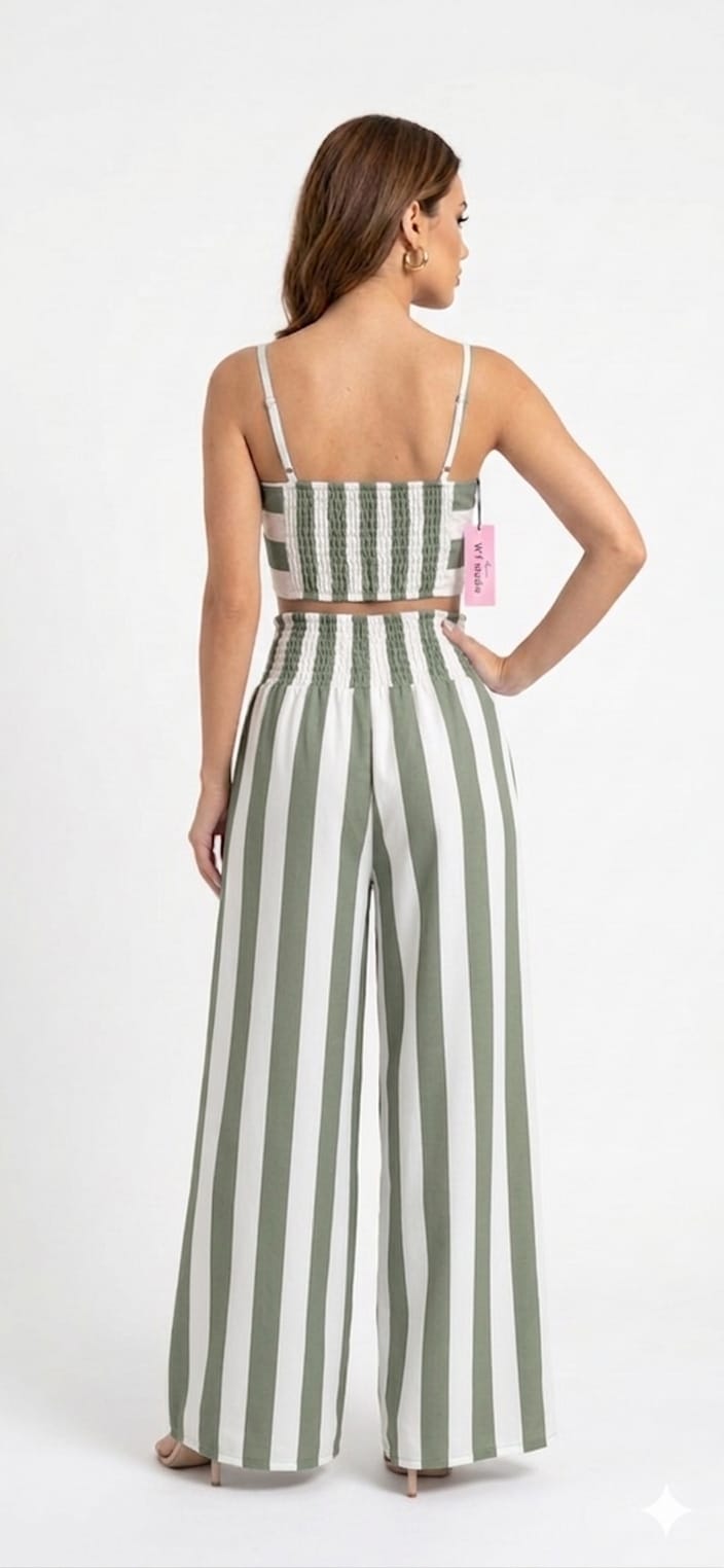 Coordinato a Righe Boho-Chic - vari colori