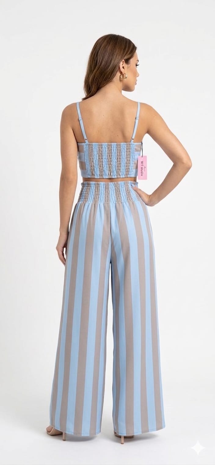 Coordinato a Righe Boho-Chic - vari colori